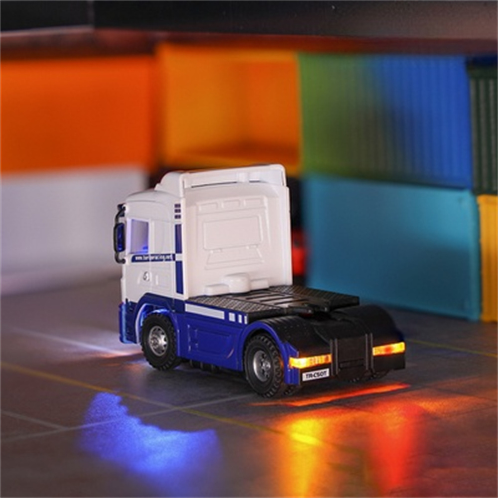 TurboRacingC5017624G4WDRCCarSemi-TruckTractorTrailerHeadsLEDLightsSoundsRemoteControlVehiclesModelsR-2001330-24