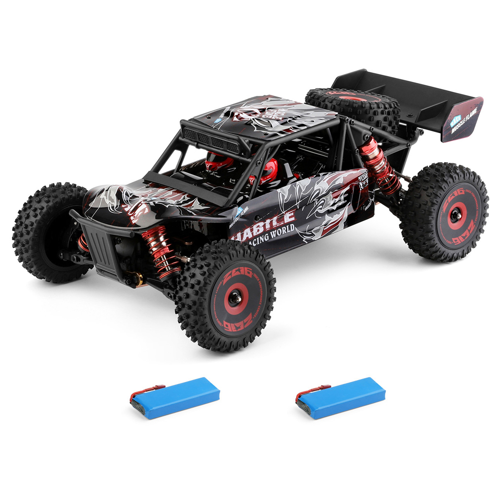 Wltoys124016V21124WD24GRCCarBrushlessDesertTruckOff-RoadVehicleModelsHighSpeed75kmhMetalChassisTwoTh-1881375-2