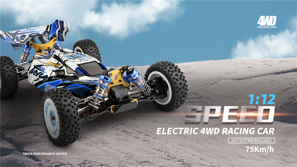 Wltoys124017V2BrushlessNewUpgraded4300KVMotor07M19TRTR11224G4WD70kmhRCCarVehiclesMetalChassisModelsT-1871731-2