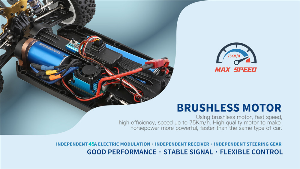 Wltoys124017V2BrushlessNewUpgraded4300KVMotor07M19TRTR11224G4WD70kmhRCCarVehiclesMetalChassisModelsT-1871731-6