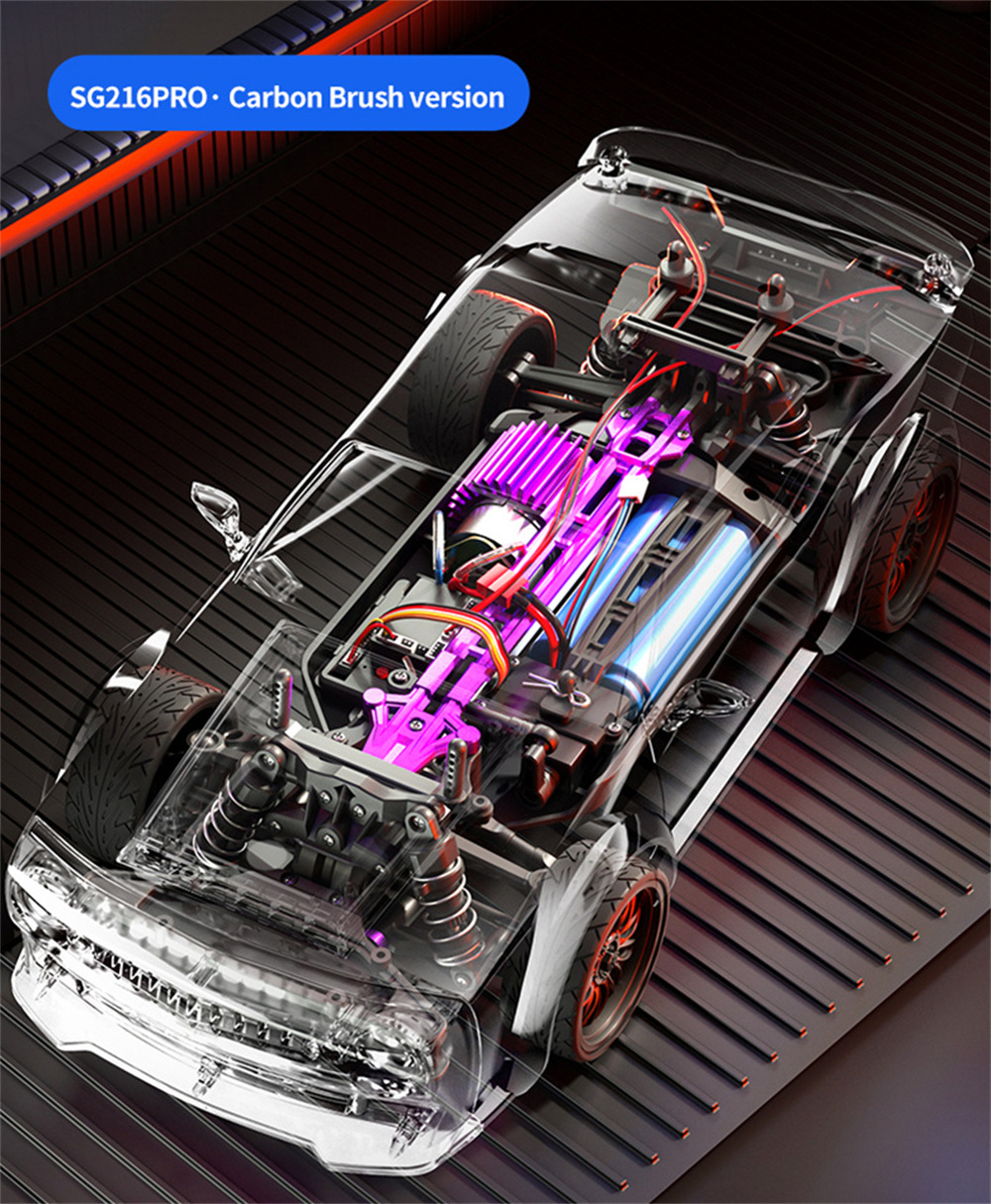ZLLSG216PROMAX11624G4WDBrushedBrushlessRCDriftCarLEDLightRacingOn-RoadHighSpeedFullProportionalVehic-2001873-15
