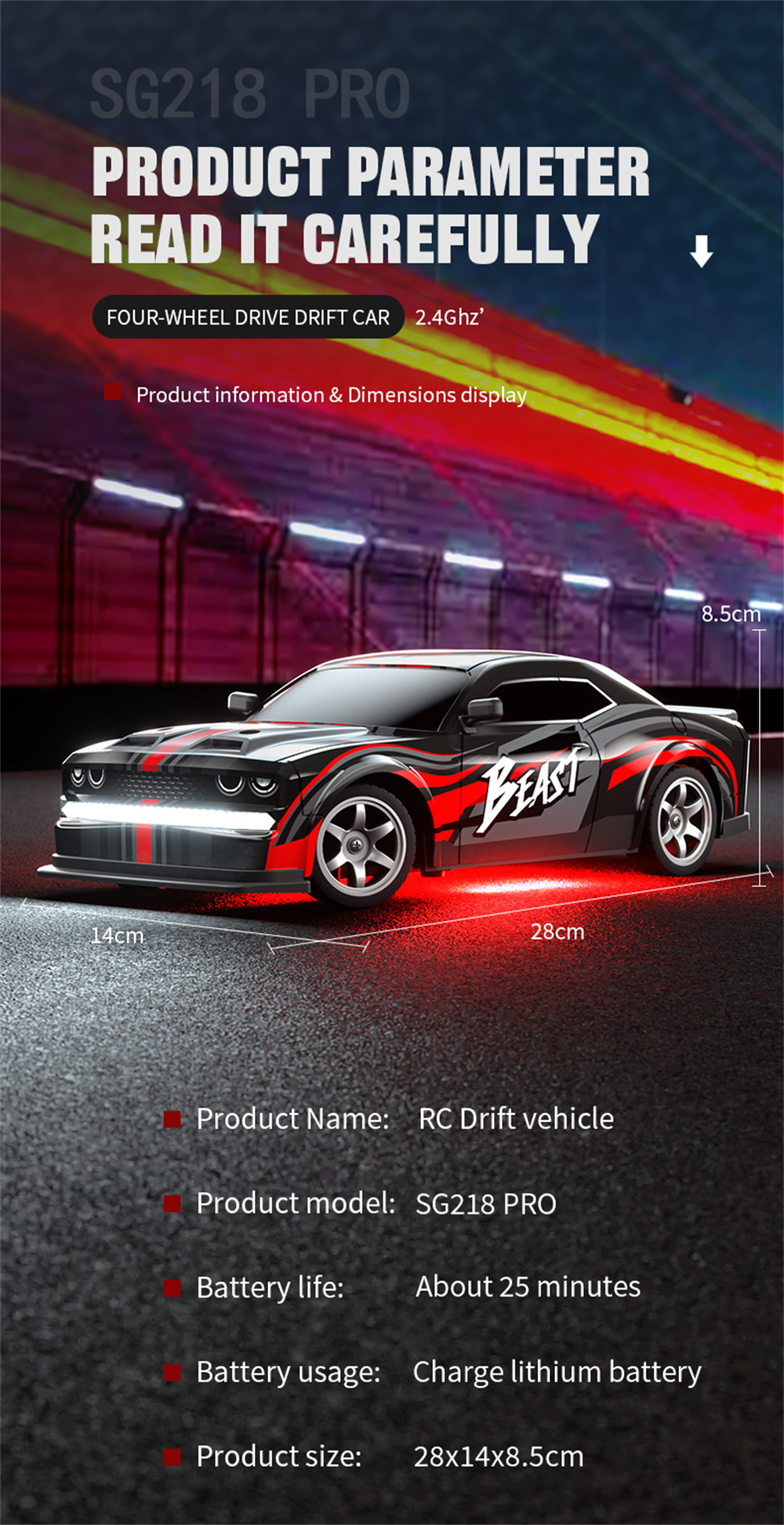 ZLLSG218PRO11624G4WDRCCarDriftOn-RoadHighSpeedRacingLEDLightFullProportionalVehiclesModelRTRToys-2015657-12