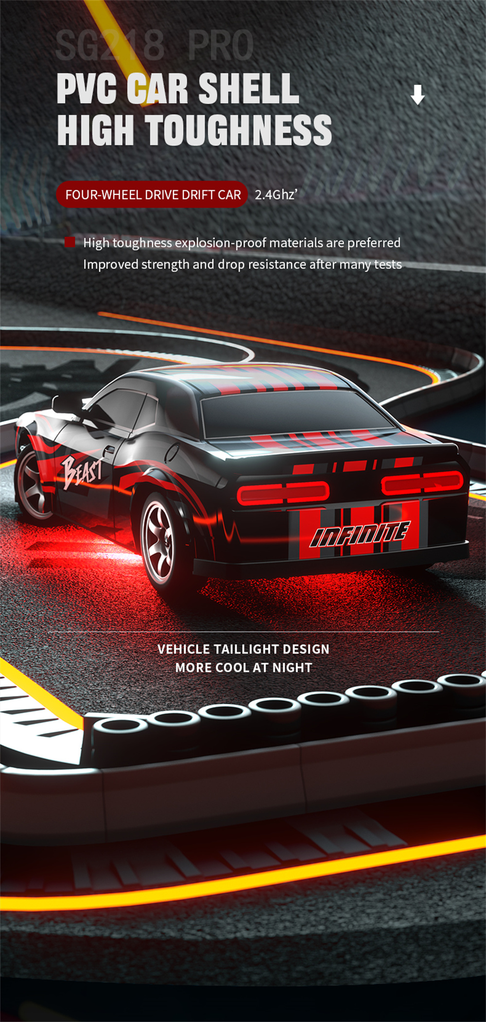 ZLLSG218PRO11624G4WDRCCarDriftOn-RoadHighSpeedRacingLEDLightFullProportionalVehiclesModelRTRToys-2015657-5