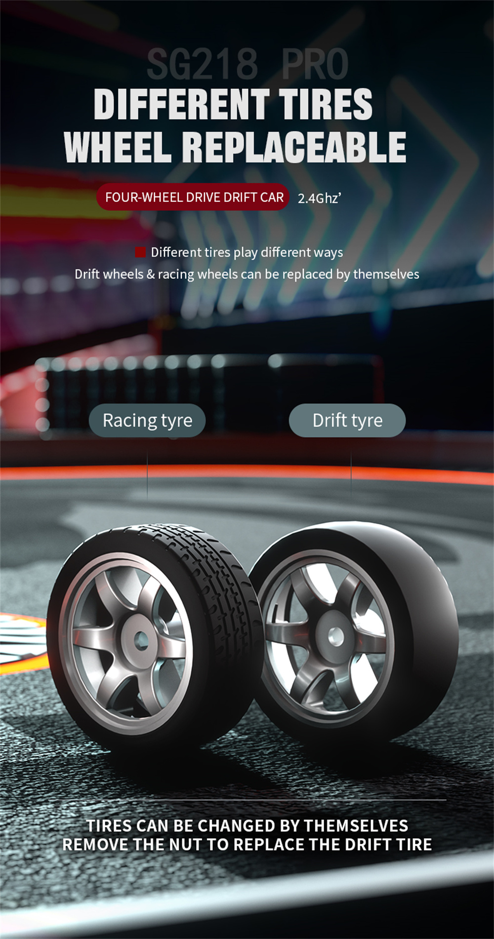 ZLLSG218PRO11624G4WDRCCarDriftOn-RoadHighSpeedRacingLEDLightFullProportionalVehiclesModelRTRToys-2015657-6