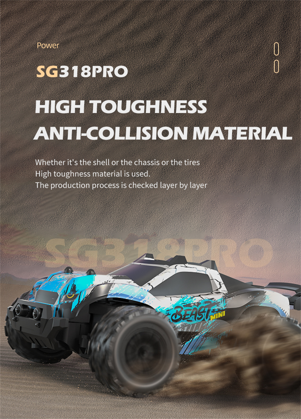 ZLLSG318PROBeast12024G4WDBrushedRCCarLEDLightRacingOff-RoadHighSpeedFullProportionalVehiclesModelRTR-2012450-8