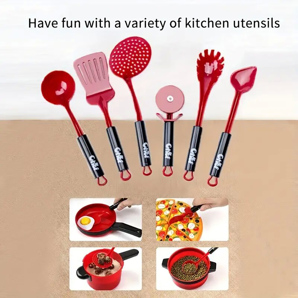 51pcsKidsKitchenToysSimulationFruitFoodCookwarePotsChildrenPretendPlayCuttingPasteCookingSetsGirlsTo-2001748-4