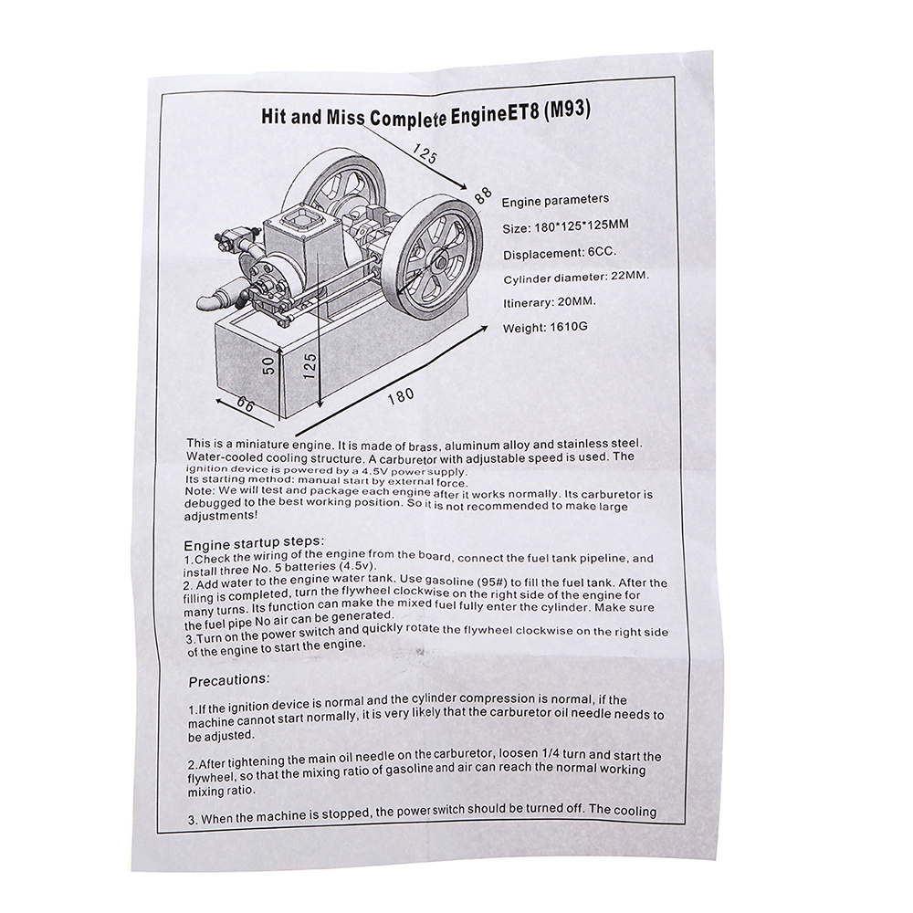 EachineET8HorizontalHitandMissCompleteGasAdjustableSpeedDoubleValveEngineModelSTEMUpgradeEngineToys-1789782-15
