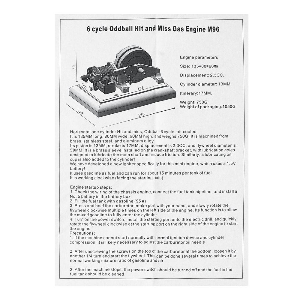 M966-CycleOddballHitandMissGasEngineEducationalPhysicsLearningDemonstration-2004777-4