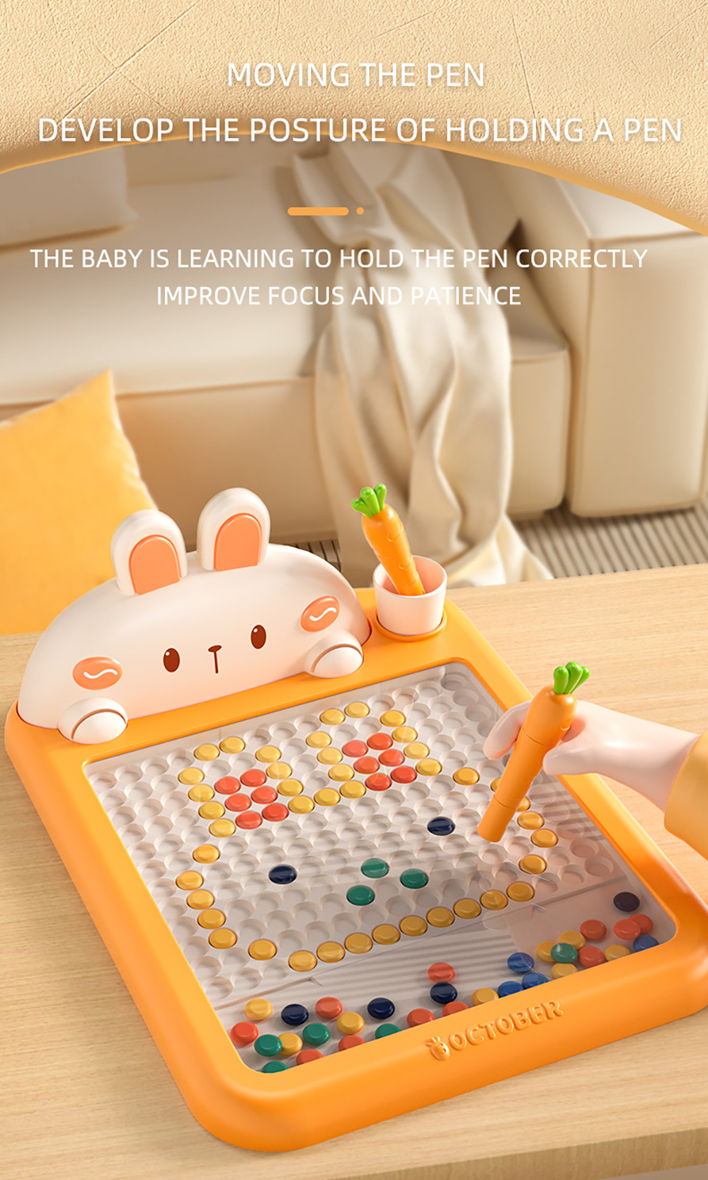 RabbitMagneticPenDrawingBoardPuzzleEducationKidsChildrenToysGifts-2013043-3