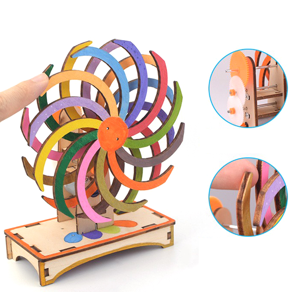 TechDIYMagicWindowAssemblyModelMaterialKitChildrenScienceExperimentCreativeFunEducationalTool-2013425-8