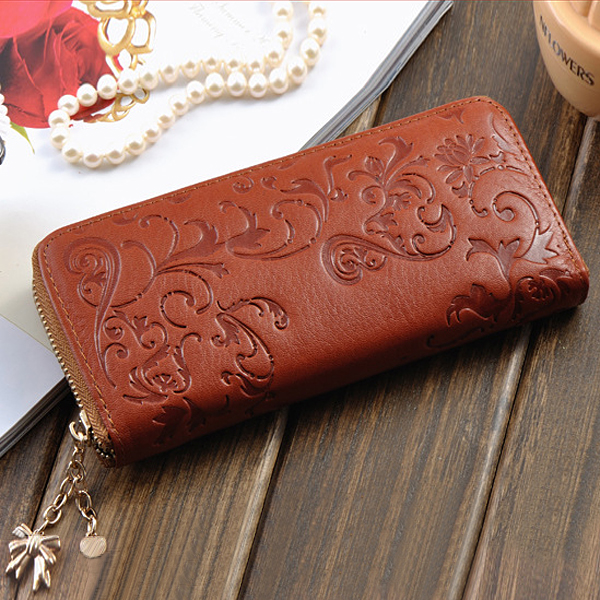 VintageFlowerWomenPurseMedium-LongPUleatherZipperWallet-964594-2