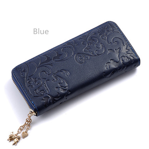 VintageFlowerWomenPurseMedium-LongPUleatherZipperWallet-964594-8