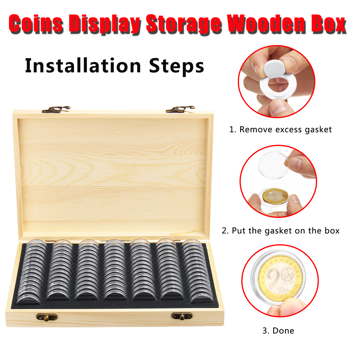 100PCSRuggedWoodenCommemorativeCoinDisplayCaseCapsuleHolderStorageCollectionBox-1646129-3