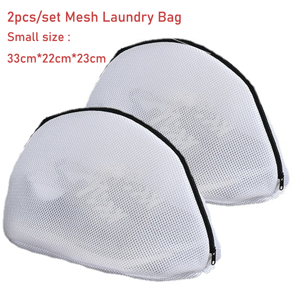 2PCSPolyesterMeshLaundryBagSecureZipperDesignforShoeandDelicateItemsWashingLargeCapacityTravelStorag-2011540-11