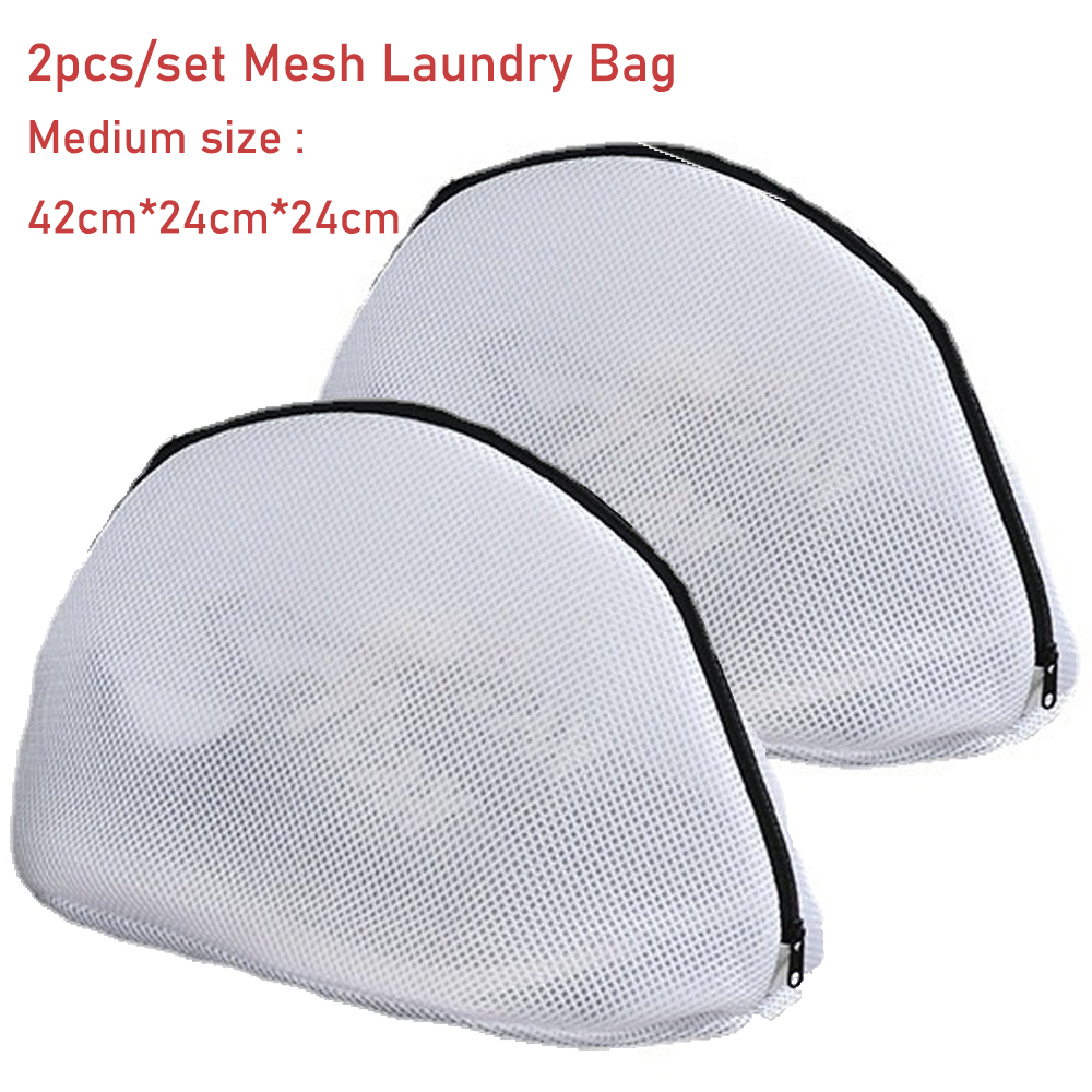 2PCSPolyesterMeshLaundryBagSecureZipperDesignforShoeandDelicateItemsWashingLargeCapacityTravelStorag-2011540-10