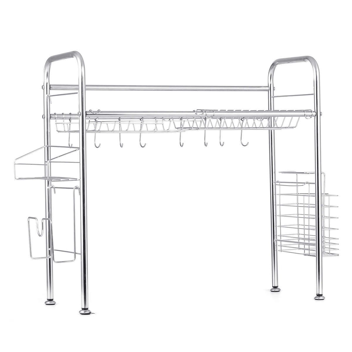 647484cmDoubleLayerStainlessSteelRackShelfStorageforKitchenDishesArrangement-1671407-3