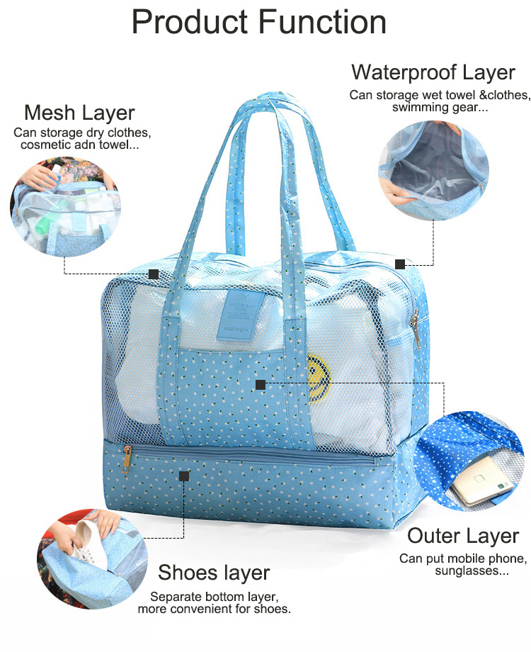 HonanaHN-TB06DryWetDepartBagTravelWaterproofSwimmingBagBeachOrganizerToteStorageBag-1154917-4