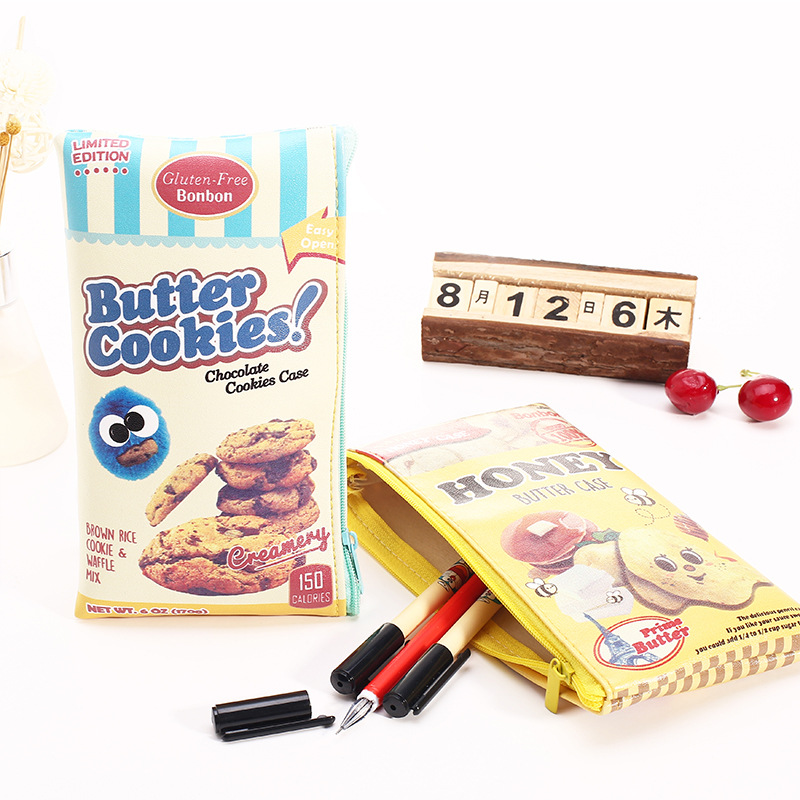 NoveltyCuteBiscuitButterCookiesChipsPUPenBagPencilCaseCosmeticMakeupBag-1346027-5