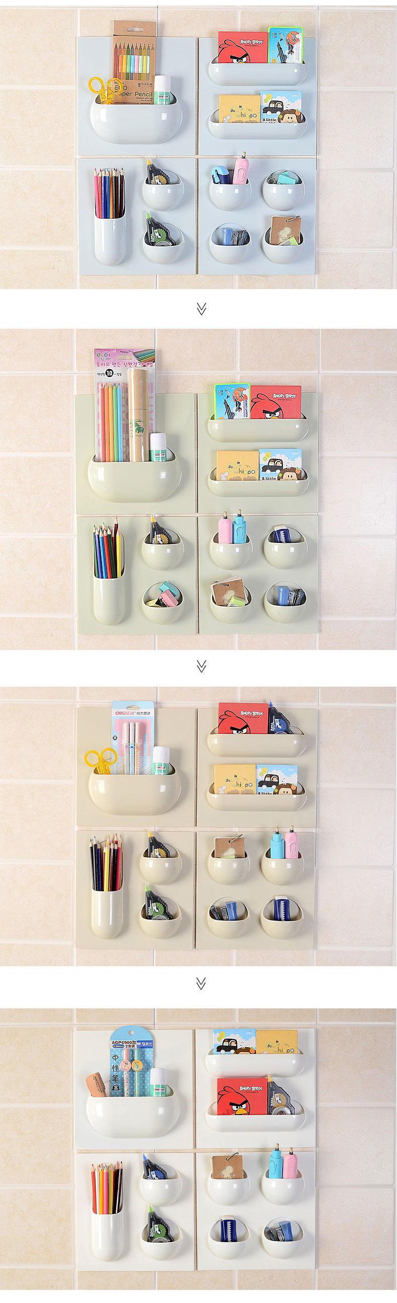 WallStorageBasketBathroomKitchenStudyCreativeHangerHolderMultifunctionalBoxOrganizer-1079385-4