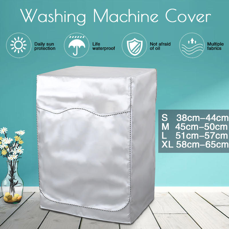 WashingMachineDustproofZipperCoverTurbineRollerProtectWaterproof-1145221-1