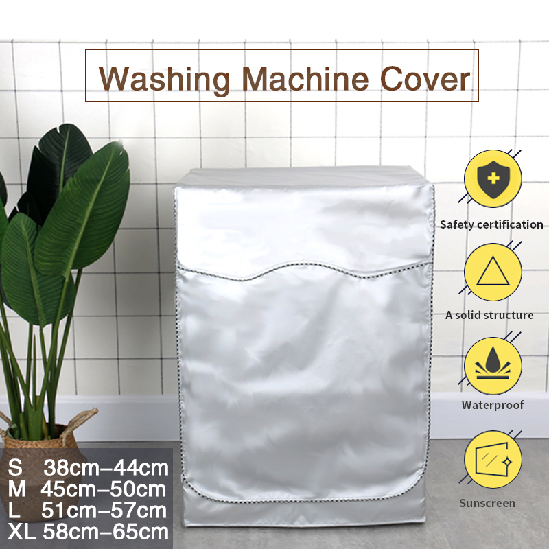 WashingMachineDustproofZipperCoverTurbineRollerProtectWaterproof-1145221-2