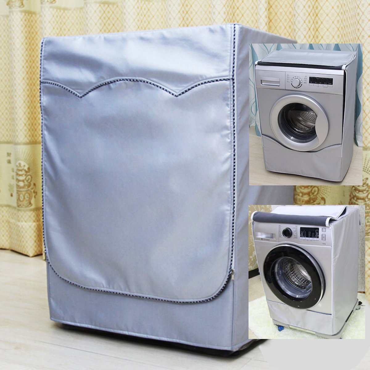 WashingMachineDustproofZipperCoverTurbineRollerProtectWaterproof-1145221-3