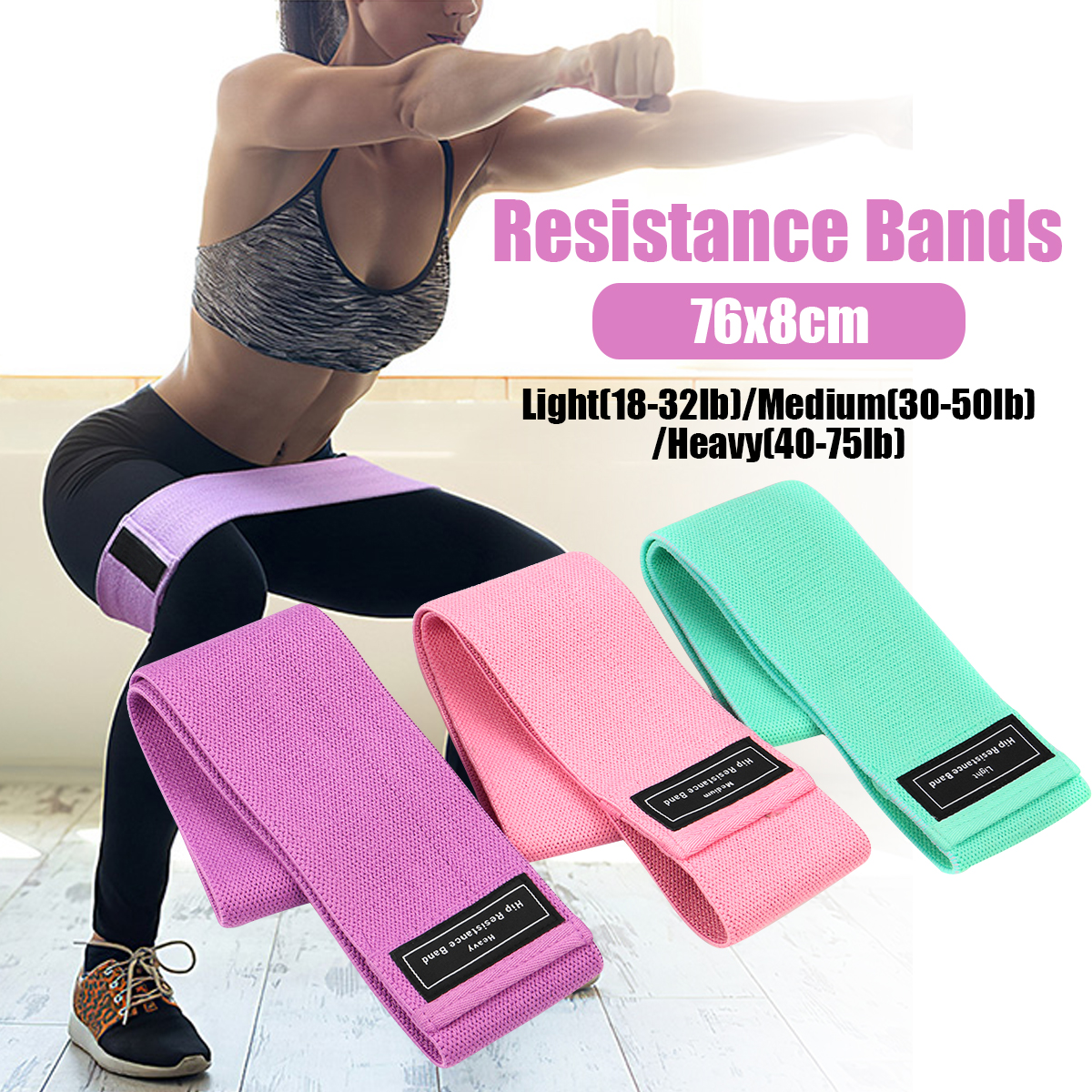 13PcsResistanceBandsYogaLegBootyStrengthExerciseFitnessLoop-1678688-1