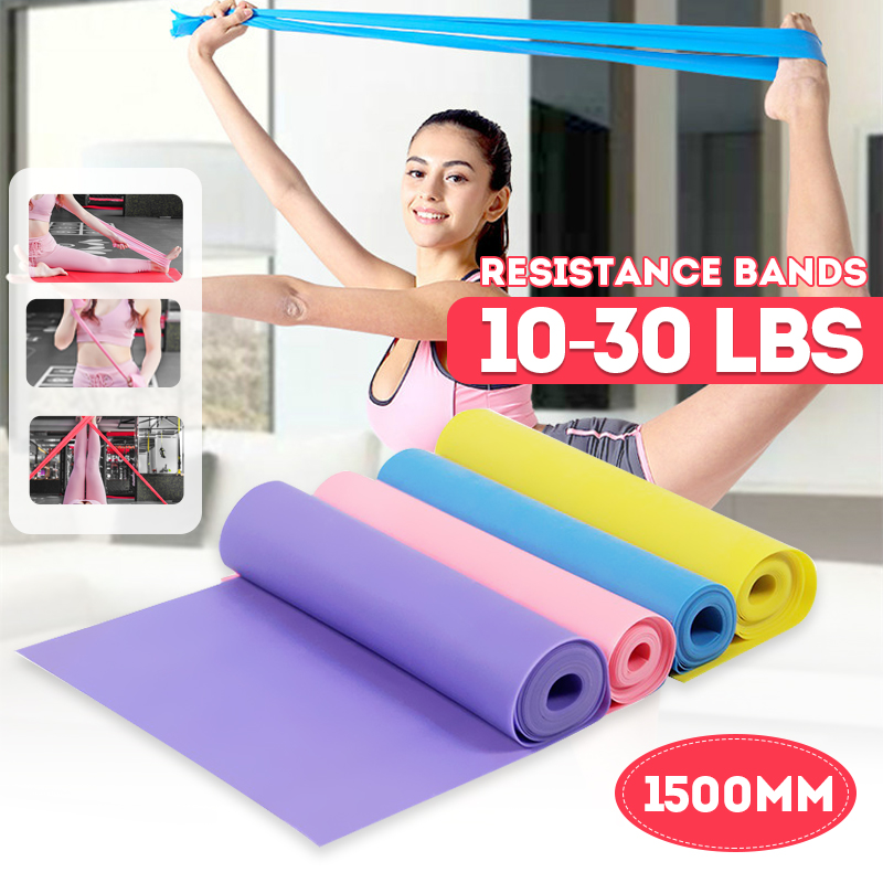 1500mmResistanceBandsNon-slipYogaPilatesFitnessMatGymTrainingElasticBand-1738242-1