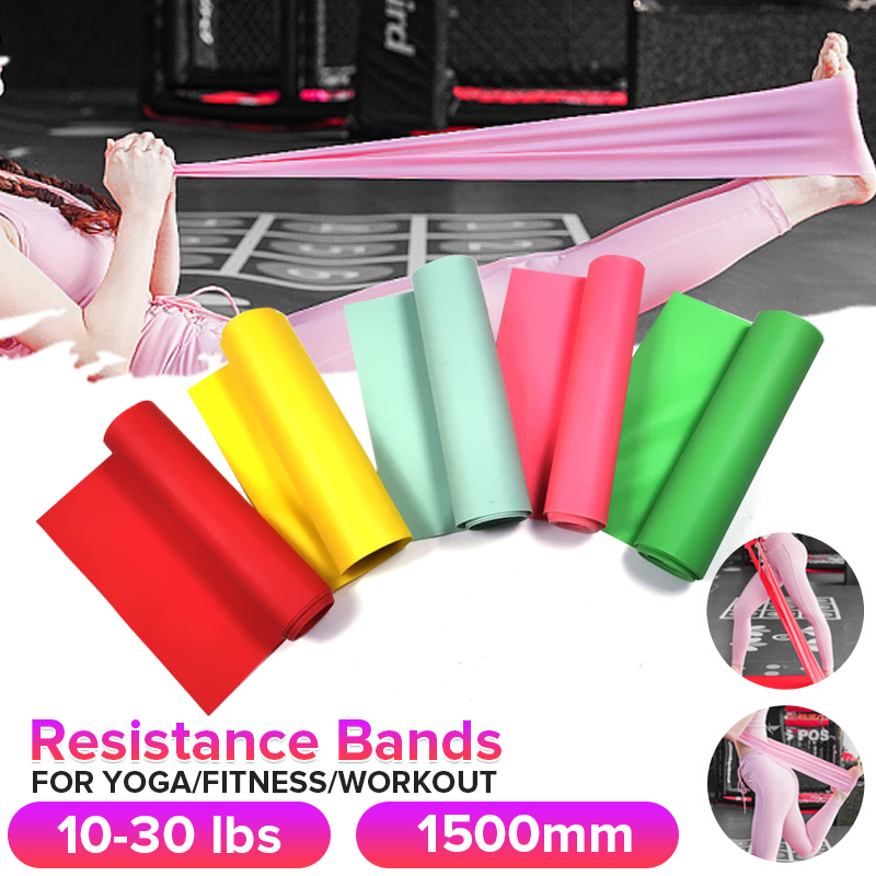 1500mmResistanceBandsNon-slipYogaPilatesFitnessMatGymTrainingElasticBand-1738242-2