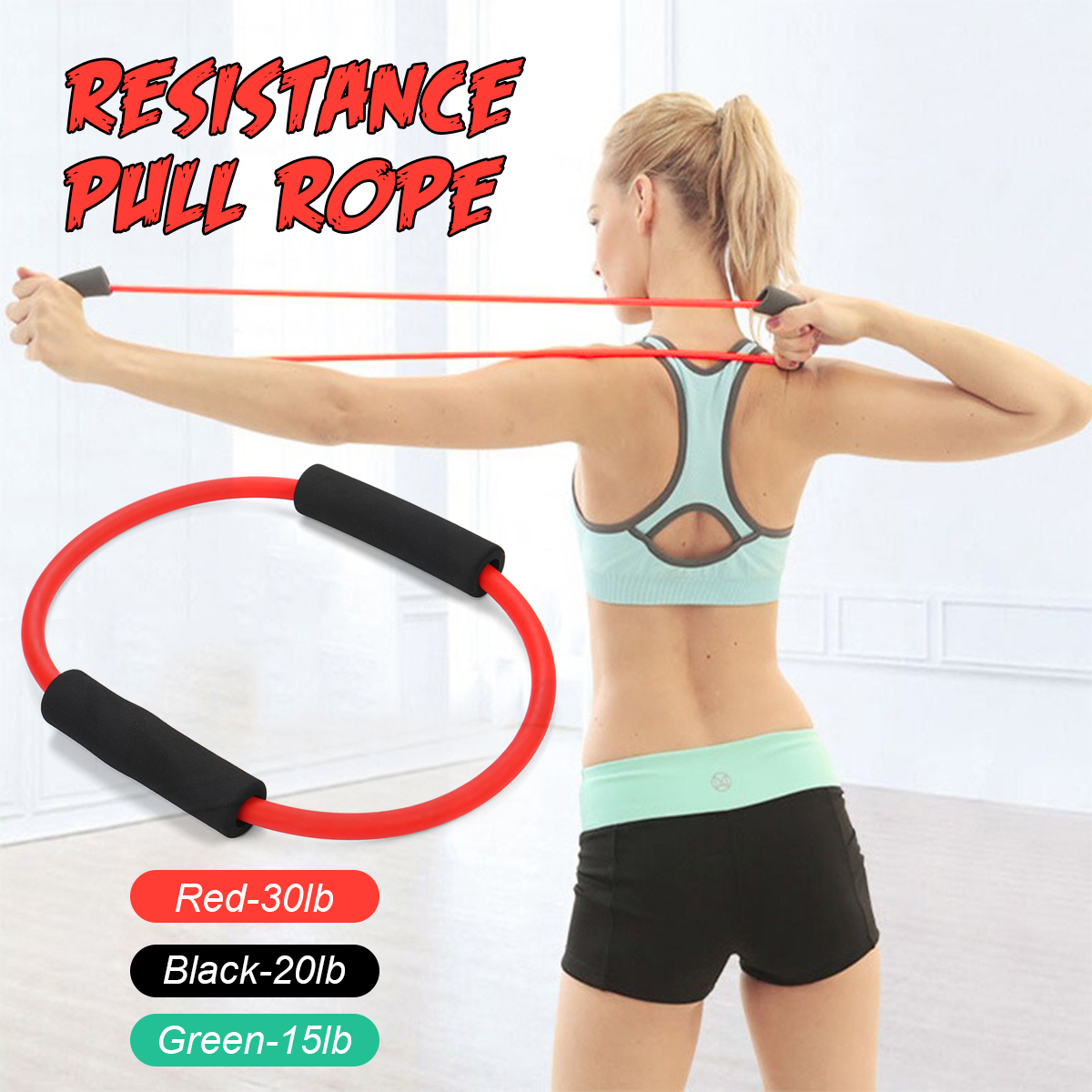 152030lbFitnessResistanceBandsGymYogaPullRopeGymExerciseTrainingWorkoutTools-1684050-1