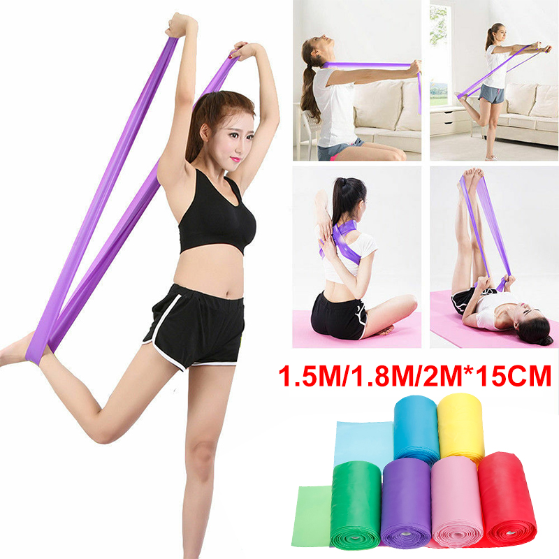 15M15CMGYMExercisePilatesFitnessAerobicsStretchResistanceYogaBandsBelt-1617024-2