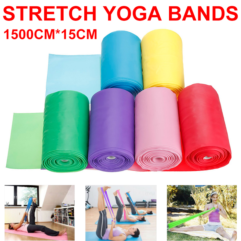 15M15CMGYMExercisePilatesFitnessAerobicsStretchResistanceYogaBandsBelt-1617024-5