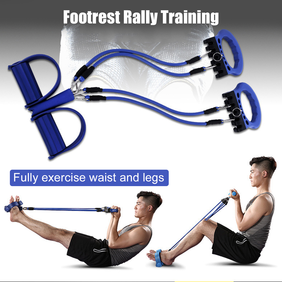 5PCSExerciseToolsAbdominalWheelFootrestStretcherChestPush-upsStandBodyFitnessTrainer-1666422-4