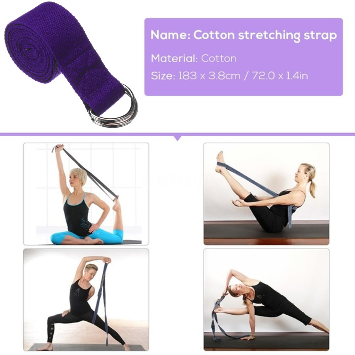 5PieceSetYogaBallYogaTileStretchBandTensionBandLatexResistanceRingYogaFitnessEquipmentYogaBall-1563447-5