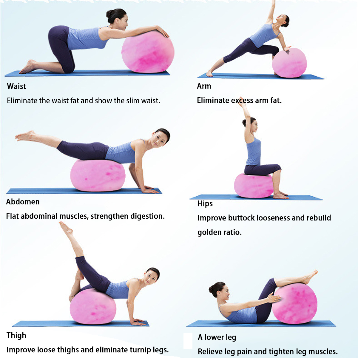 75CMCloudYogaBallPilatesExerciseFitnessEquipmentChildbirthBoostElasticAntiBurstPump-1759168-7