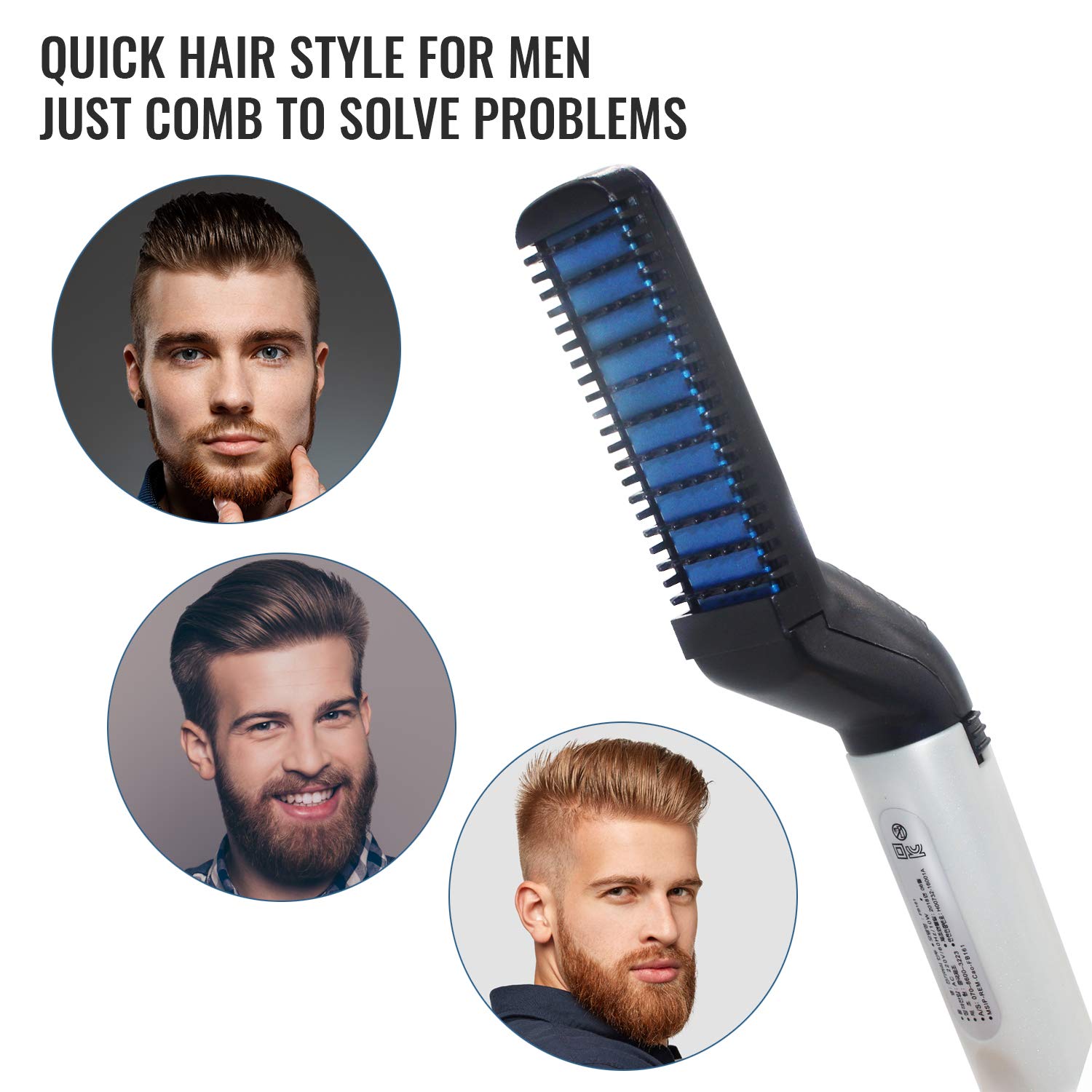 Multi-functionalElectricHairCombBrushBeardHairStraightenerHeatStylerforMenBeardStraighteningCombHair-1775213-1