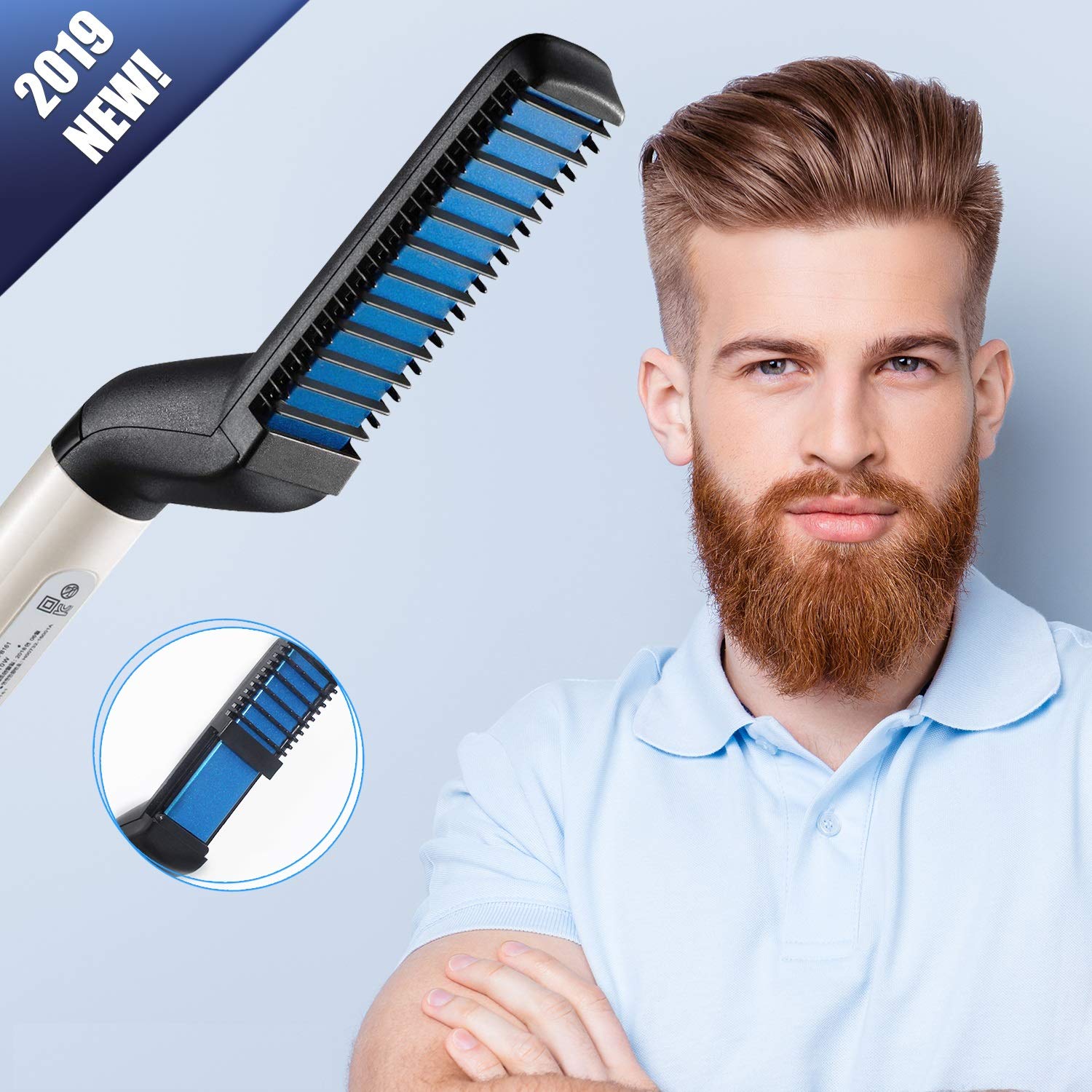 Multi-functionalElectricHairCombBrushBeardHairStraightenerHeatStylerforMenBeardStraighteningCombHair-1775213-6