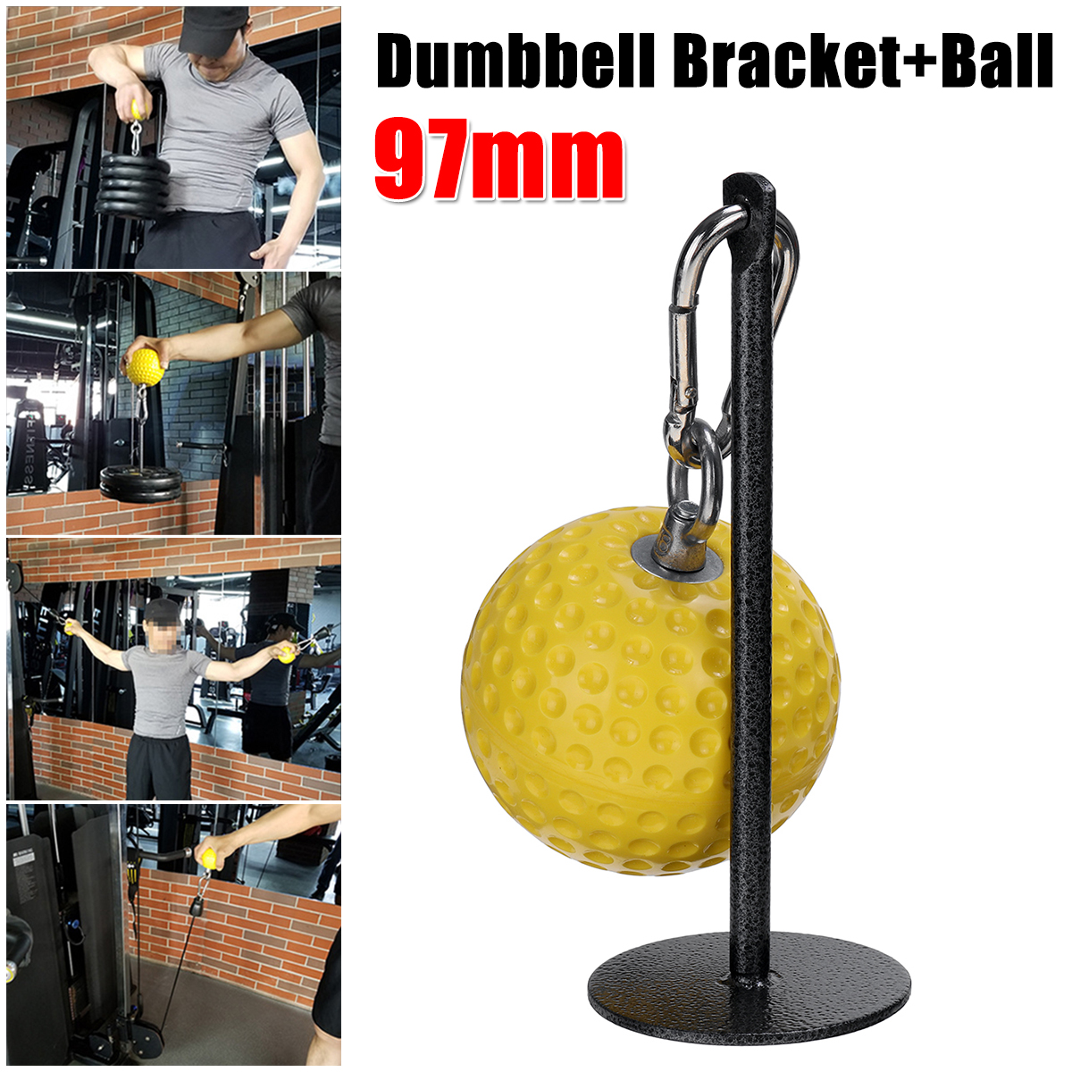 WeightLiftingDumbbellBracketRackFitnessGripBallHolderArmExerciseSport-1732520-1