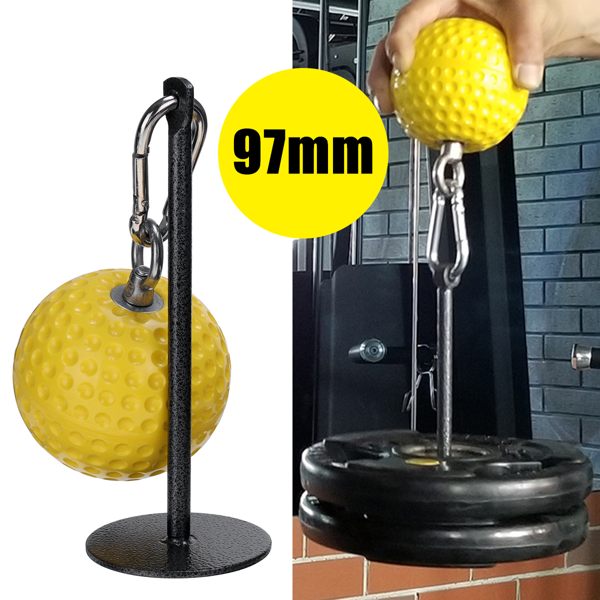 WeightLiftingDumbbellBracketRackFitnessGripBallHolderArmExerciseSport-1732520-2