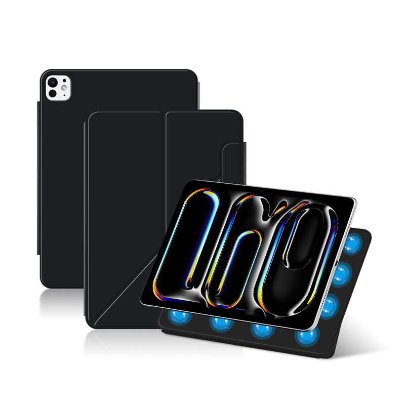 foriPadPro1113MagneticTabletProtectiveCaseDouble-sidedFoldableTabletProtectionShellY-shapedFoldingCo-2015807-1