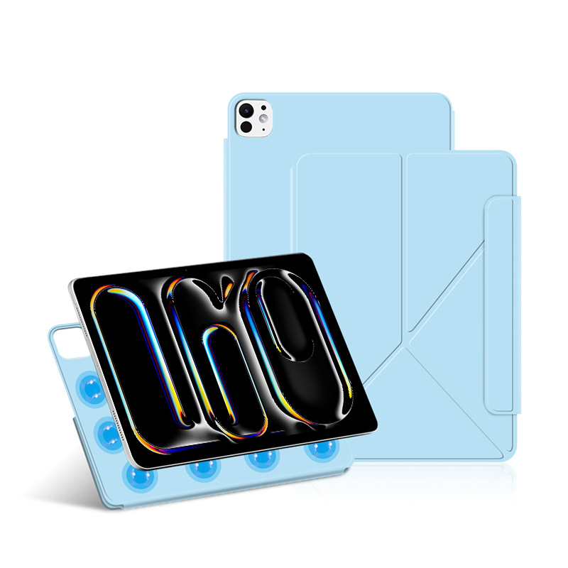 foriPadPro1113MagneticTabletProtectiveCaseDouble-sidedFoldableTabletProtectionShellY-shapedFoldingCo-2015807-6