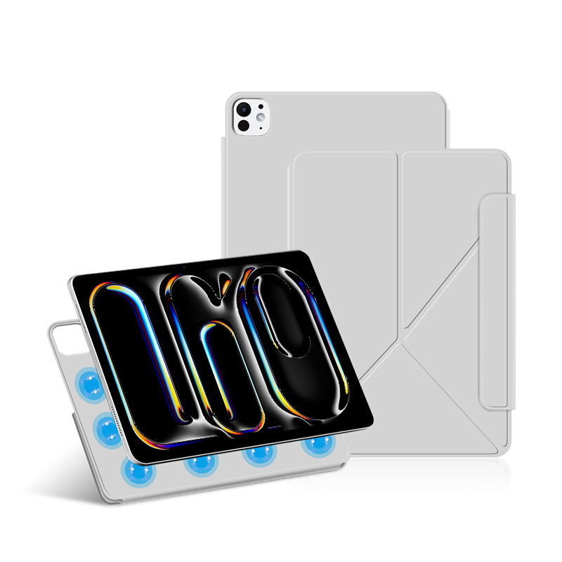 foriPadPro1113MagneticTabletProtectiveCaseDouble-sidedFoldableTabletProtectionShellY-shapedFoldingCo-2015807-9