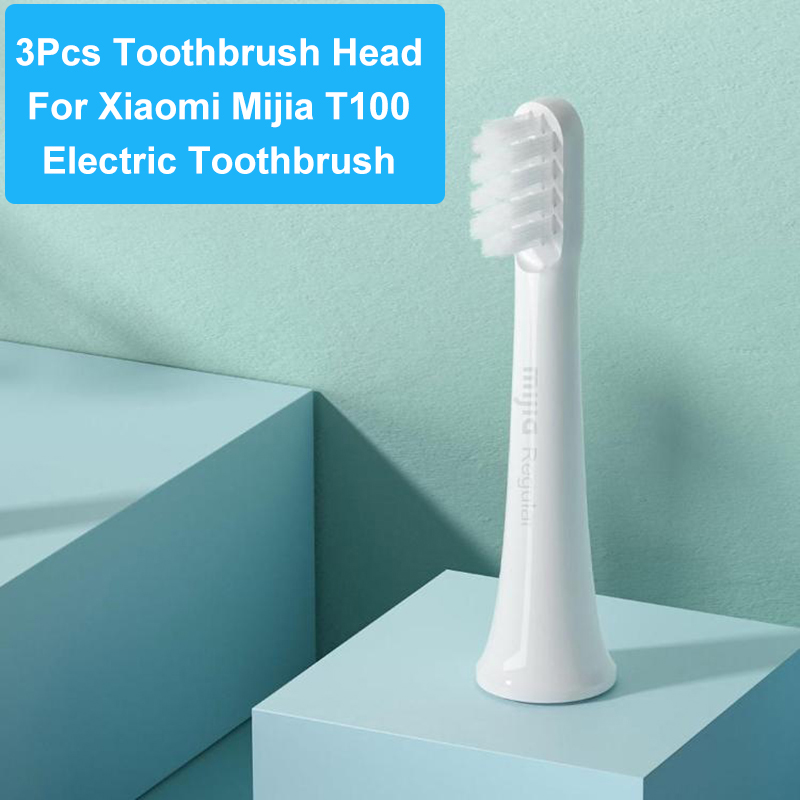 3PCSToothbrushHeadReplacementforXiaomiMijiaT100MiSmartSonicToothbrushWaterproofHealthToothBrush-1996513-2