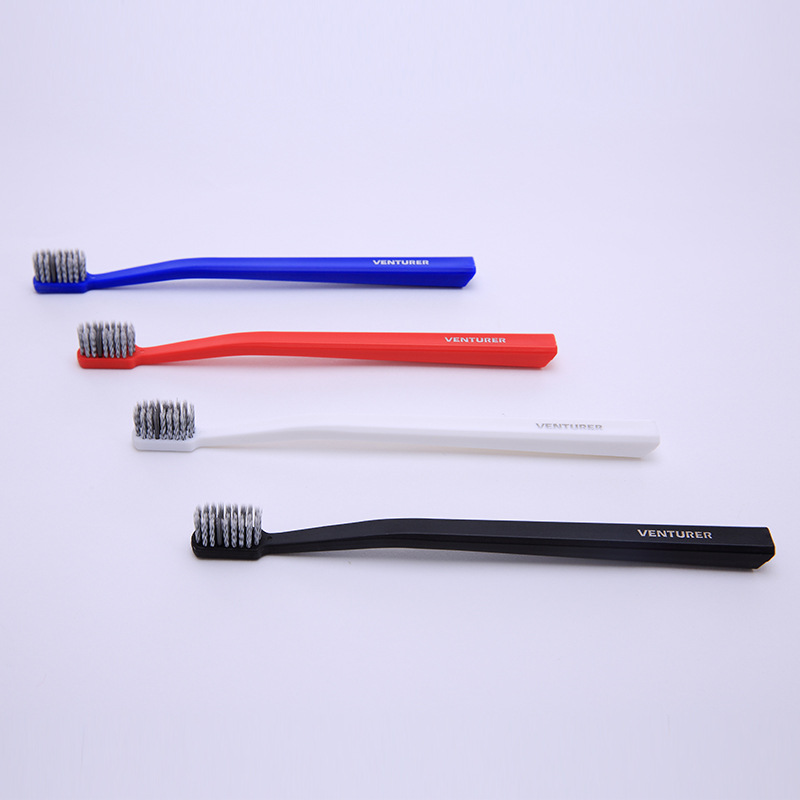 HonanaBT-938EnvironmentalEconomicCharcoalBlackToothbrushTongueCleanerMediumSoftBristle-1220291-8