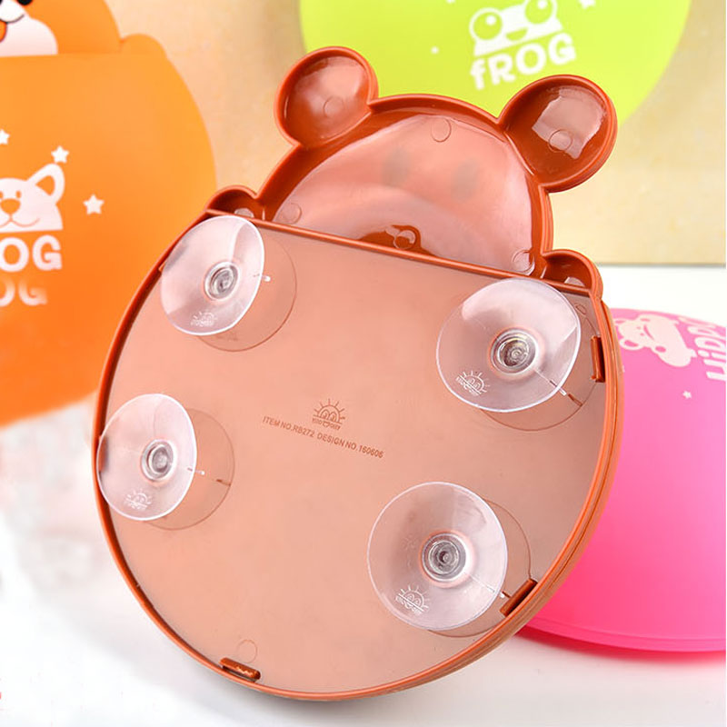 HonanaBXSuctionToothbrushHolderWallMountedCartoonPlasticToothpasteBoxBathroomStorage-1312380-8