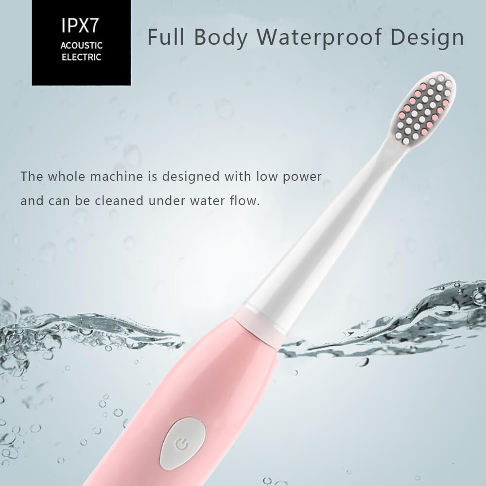 IPX7UltrasonicElectricToothbrush5ModesUSBRechargeableSonicAutomaticTeethCleanerwith4BrushHeads-1998518-5