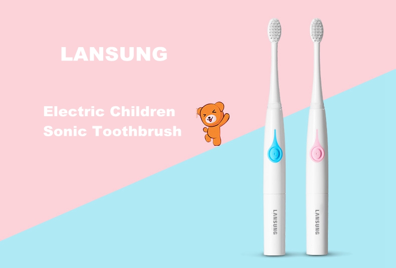 LansungSA219ElectricToothbrushPortableNon-slipAAABatterySonicChildrenToothBrushIPX7Waterproof-1435922-1