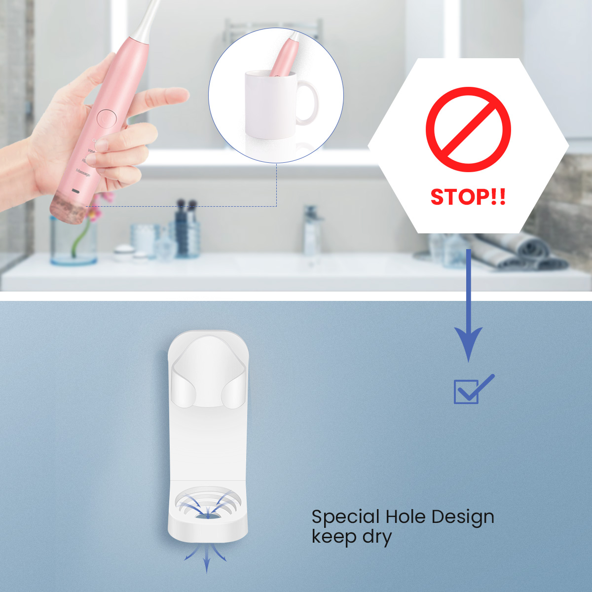 WallMountedElectricToothbrushHolderBathroomHolderBracketPlasticProductsToothpasteStorageRack-1989217-3