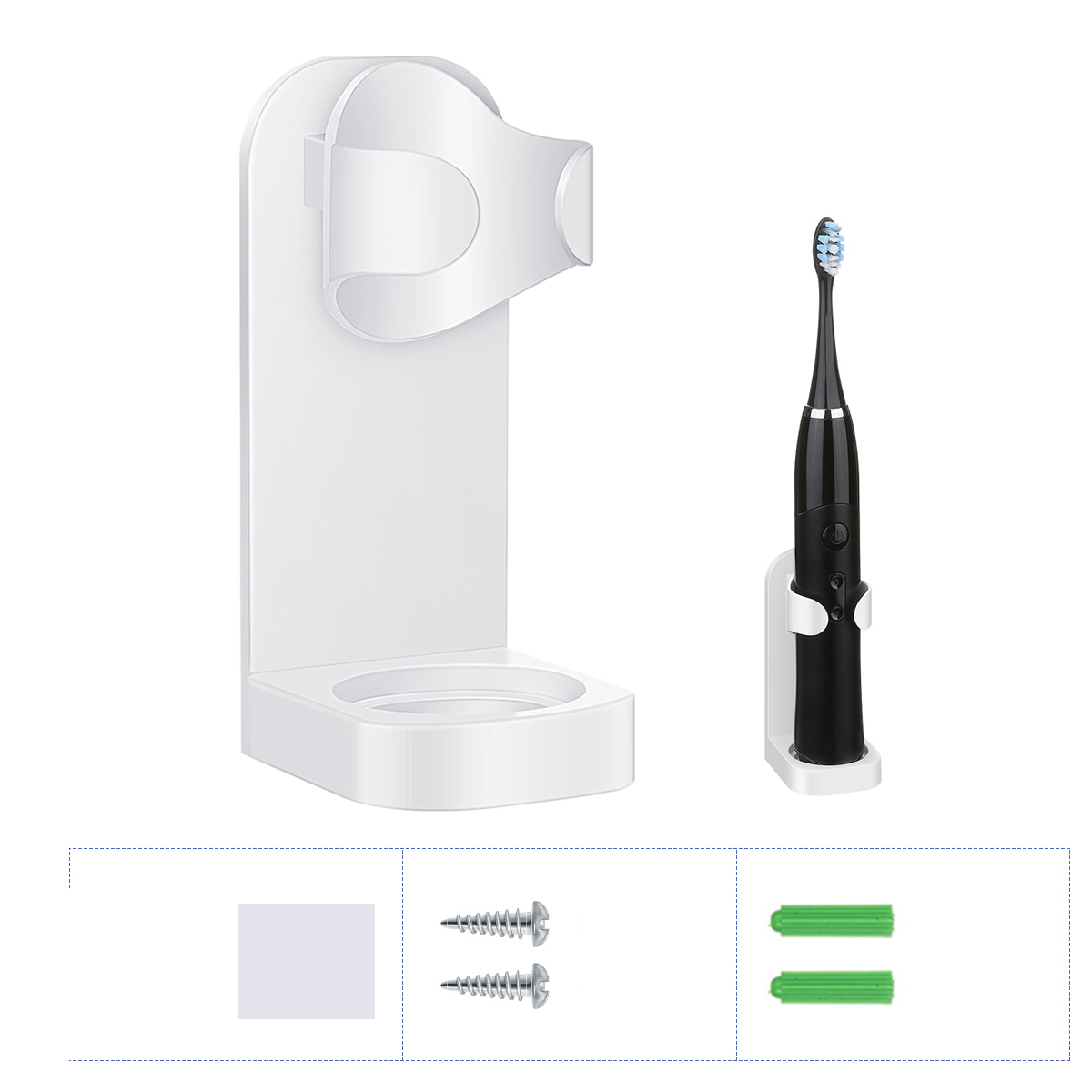 WallMountedElectricToothbrushHolderBathroomHolderBracketPlasticProductsToothpasteStorageRack-1989217-9