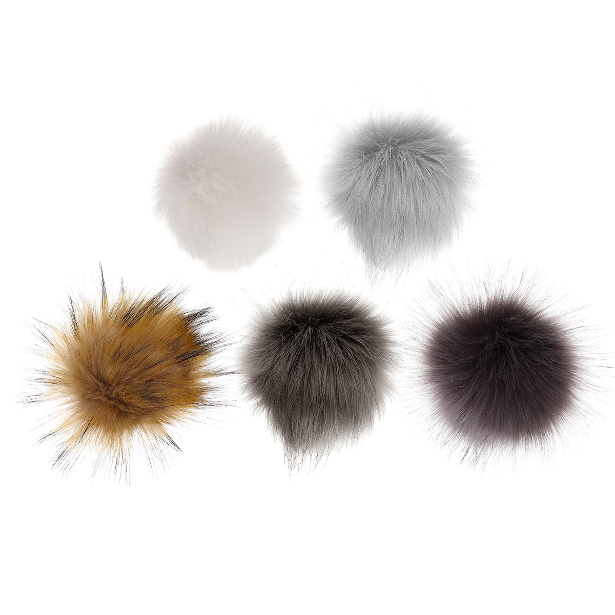 10Pcs12cmDIYBallFauxFoxFurFluffBallsCoolColorsDIYKnittedHatAccessories-1426859-6